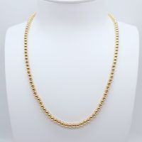 19626 Collier Kugeln 4mm 585 14 Karat gelb Gold 42-45cm Baden-Württemberg - Donaueschingen Vorschau