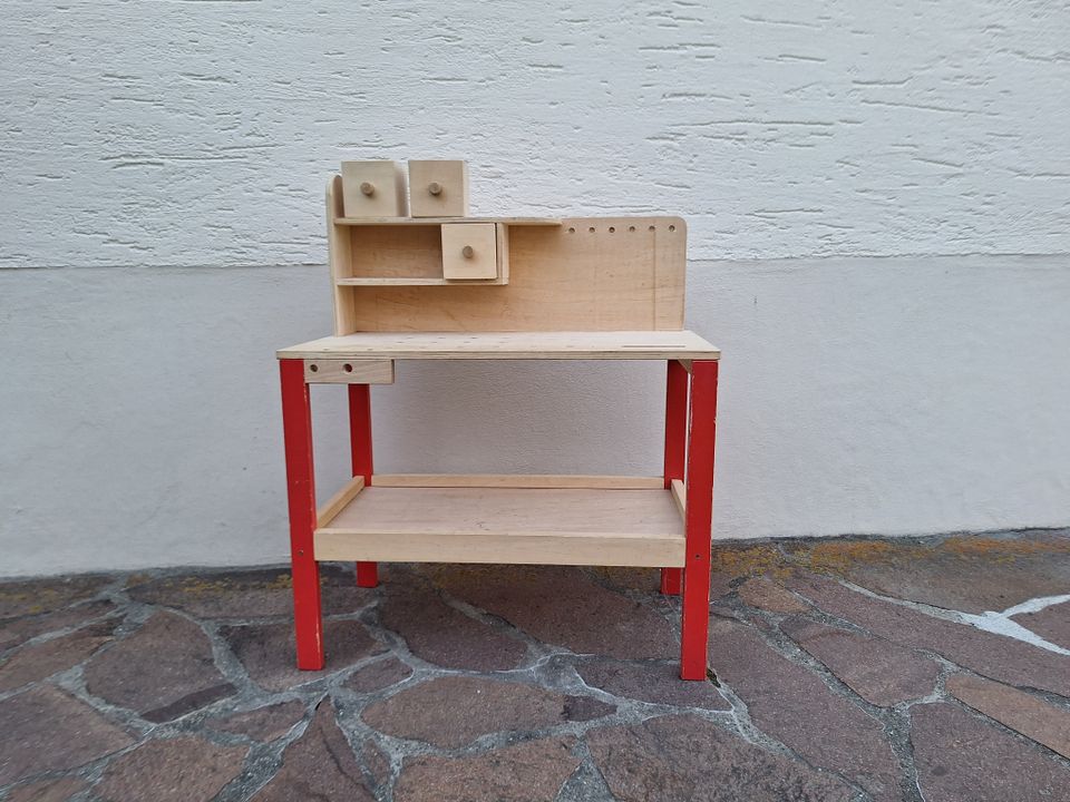 KINDER WERKBANK HOLZWERKBANK,B.70cm,H.55cm,T.35cm, in Ingolstadt