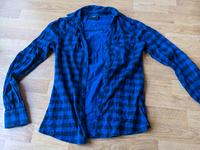 Figurbetontes blau-schwarz-kariertes Flanellhemd Gr. 36 Hessen - Maintal Vorschau