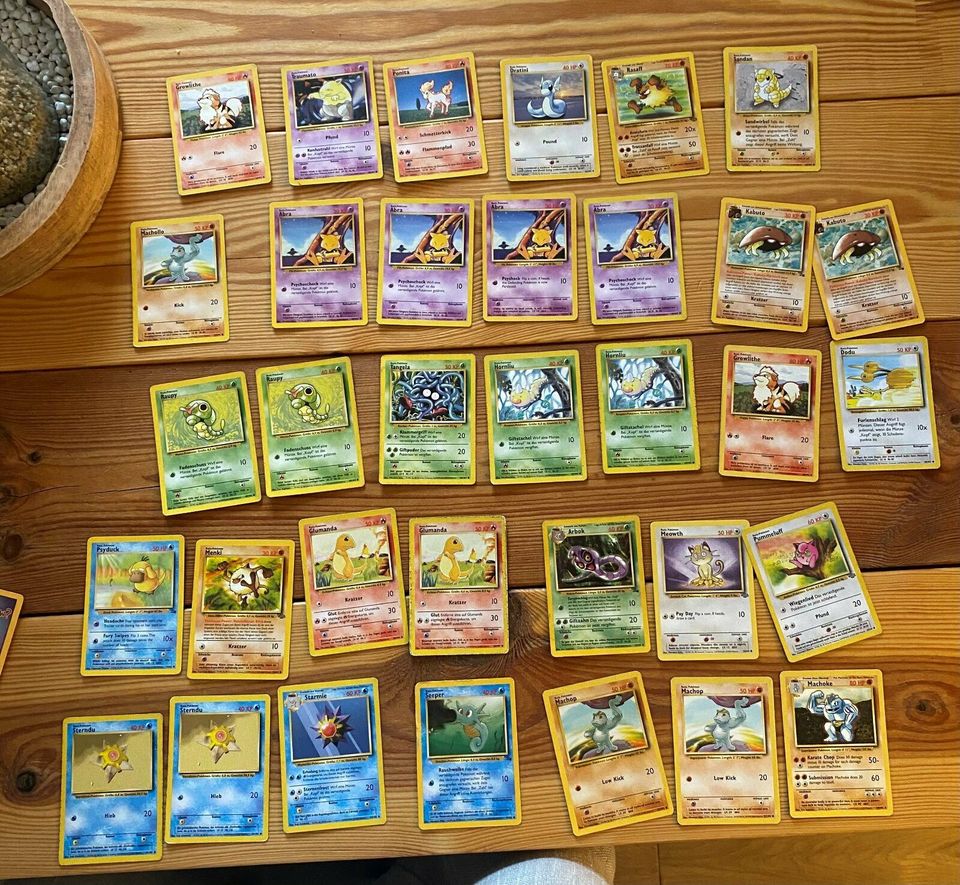 Pokémon Karten Base Sammlung gemischt/Holo-Karten und 1st Edition in Weisenheim am Berg