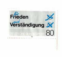 Ungestempelte Briefmarke Frieden und Verständigung 1984 Bayern - Kirchham Vorschau