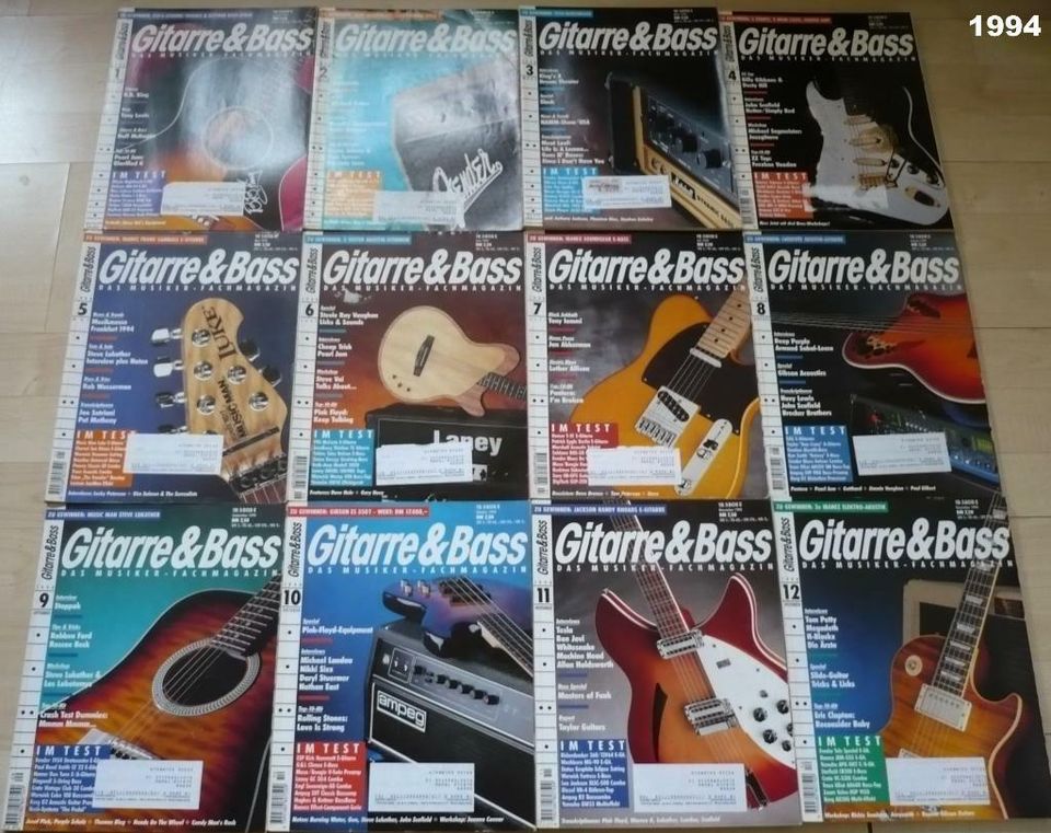 GITARRE & BASS (MUSIKER) Das Musiker Fachmagazin - 1986 bis 2007 in Kulmbach