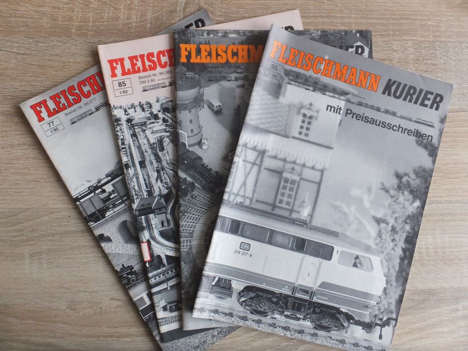 Fleischmann Kurier Zeitschrift Heft 77-85-87-95 1980-1984 gebrauc in Aachen