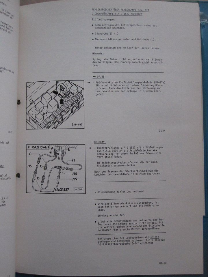 1 ORIG. REP-LEITFADEN AUDI 100 1983-, AUDI 200 1984-, MONO-JET in Würzburg