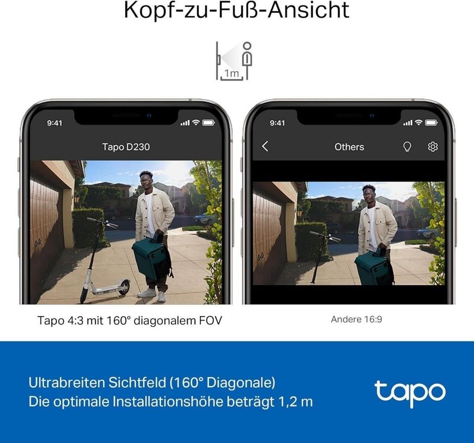 TP-Link Tapo D230S1 Smarte Türklingel mit Kamera Akku Video-Türkl in Essen