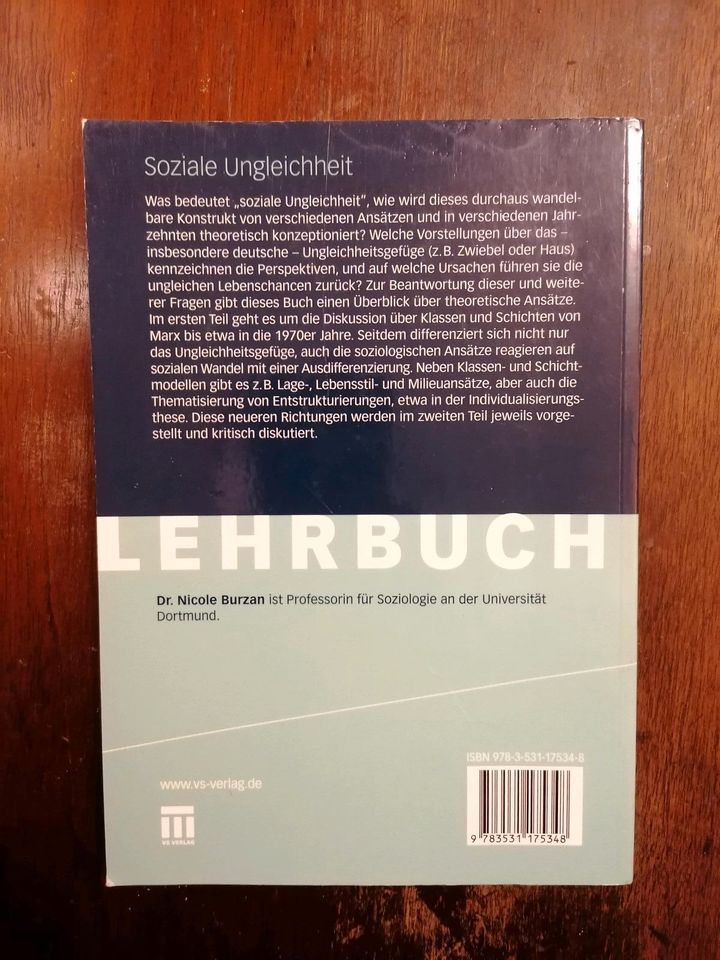 'Soziale Ungleichheit' Nicole Burzan Fachbuch in Buchholz in der Nordheide