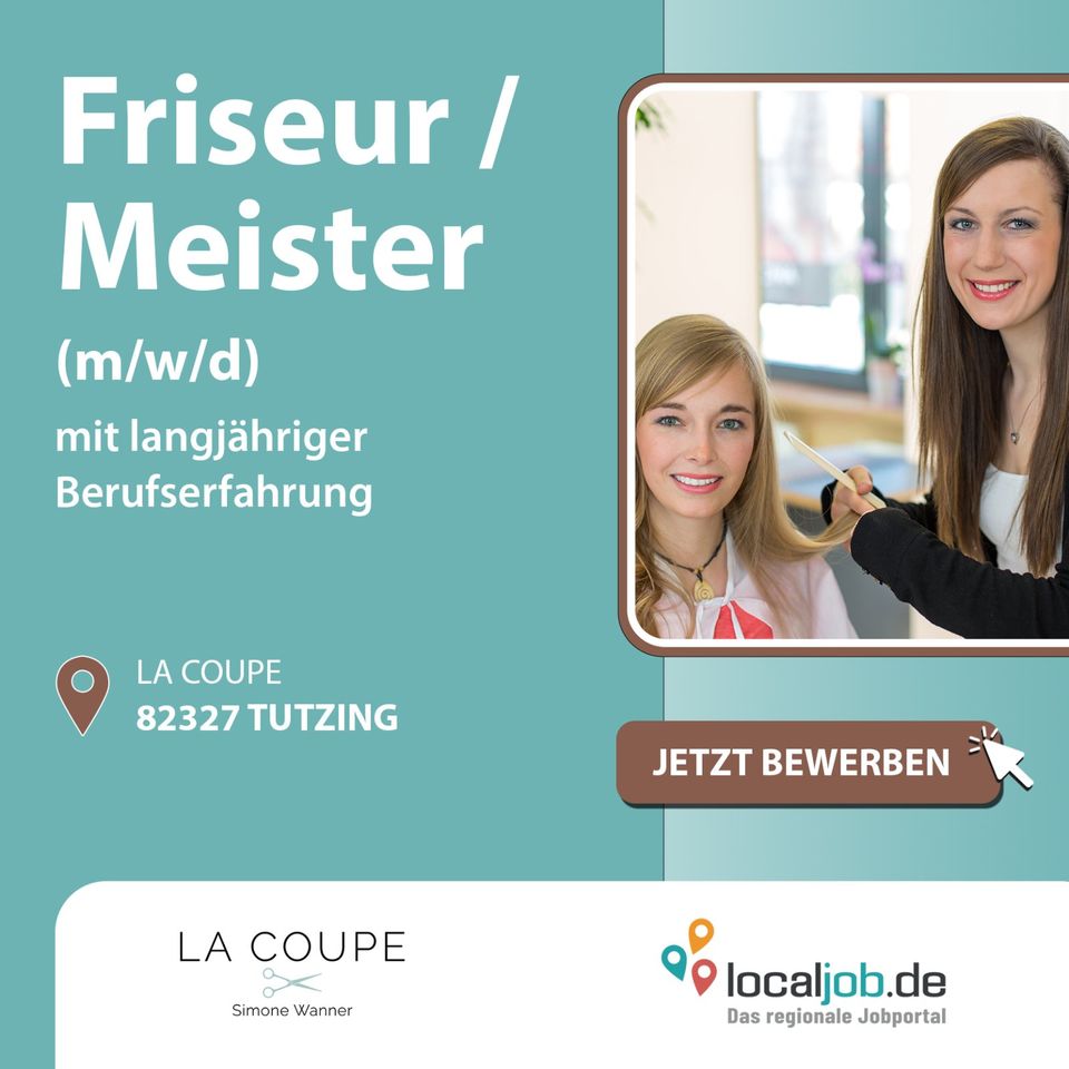 Friseur/in (m/w/d) oder Friseurmeister/in (m/w/d) in Tutzing bei La Coupe gesucht | www.localjob.de # job haarschnitt salon in Tutzing