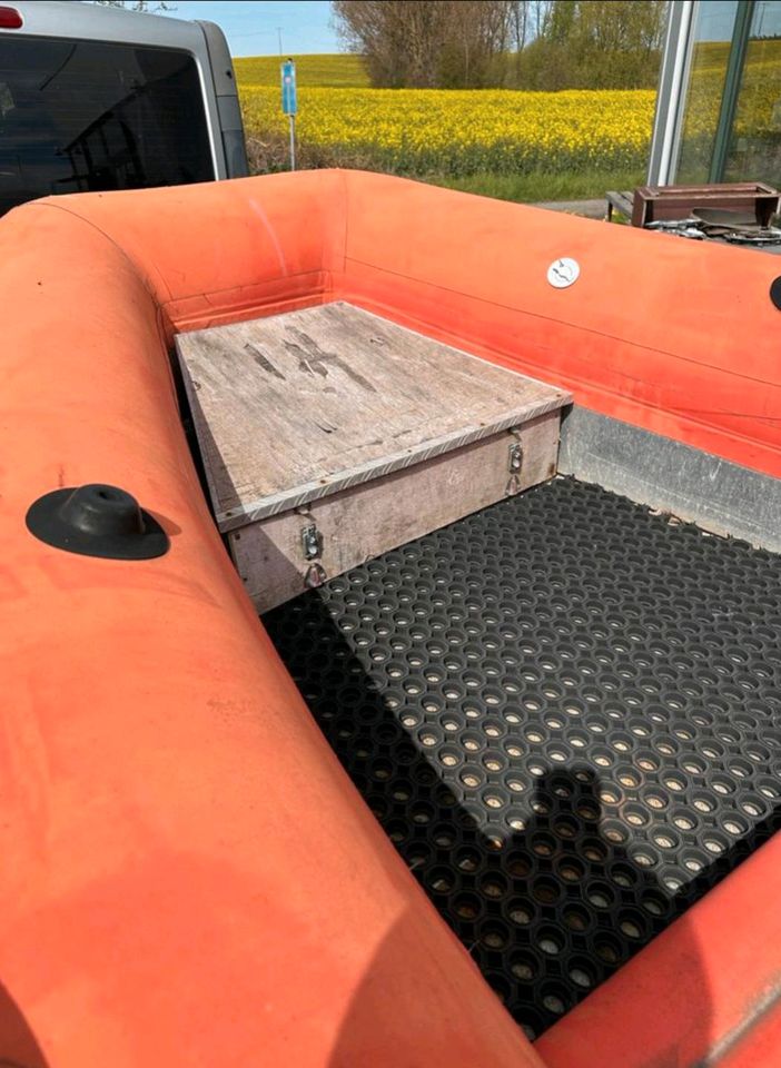 Rettungsboot Alu Angelboot Festrumpf Tausch möglich! in Wismar