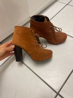 Stiefeletten mit Absatz, GR: 37, braun-rot, GOERTZ SHOES Bergedorf - Hamburg Allermöhe  Vorschau