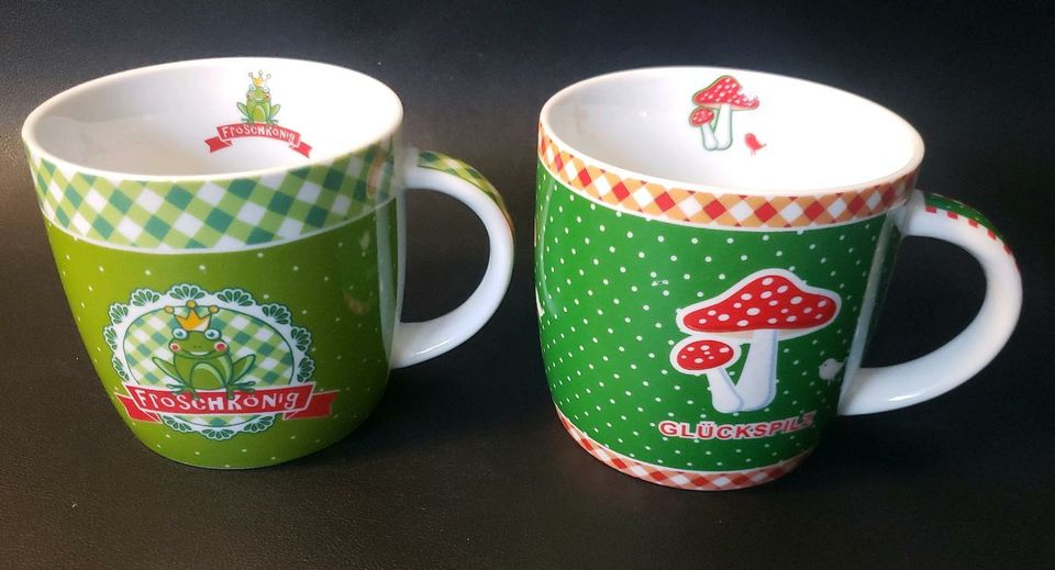2 grüne Tassen (Froschkönig / Glückspilz) in Rheinland-Pfalz - Budenheim |  eBay Kleinanzeigen ist jetzt Kleinanzeigen