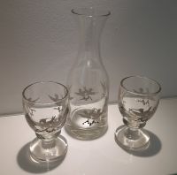 Karaffe Glas mit 2 Gläsern Düsseldorf - Mörsenbroich Vorschau