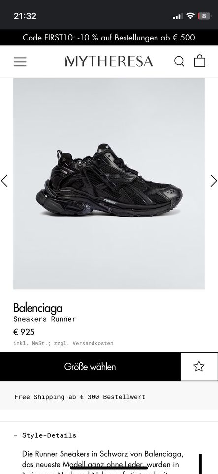 Schuhe balenciaga Sneakers Runn in Dortmund