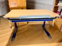 Kettler Schreibtisch blau höhenverstellbar Hessen - Wöllstadt Vorschau