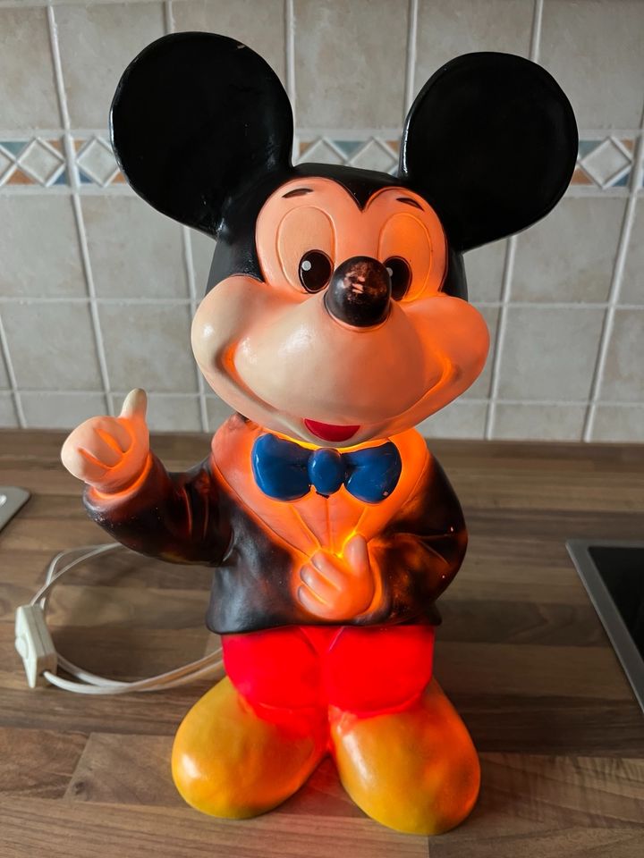 Kult Mickey Mouse Lampe Heico 1984 in Erndtebrück