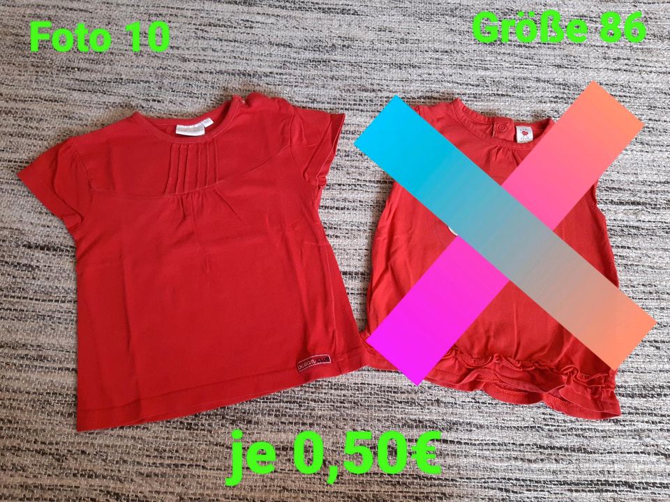 Größe 86: Jacke, Latzhose, Hose, Leggins, Shirt, Pullover... in Klötze