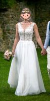 Brautkleid mit Tattoo- Spitze, Boho, Vintage, Hochzeit, A-Linie Sachsen - Hartha Vorschau