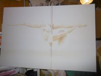 Wandbild Tänzerin Poledance Fitness Frau Nude Akt 1,5 x 1 Meter Sachsen - Roßwein Vorschau