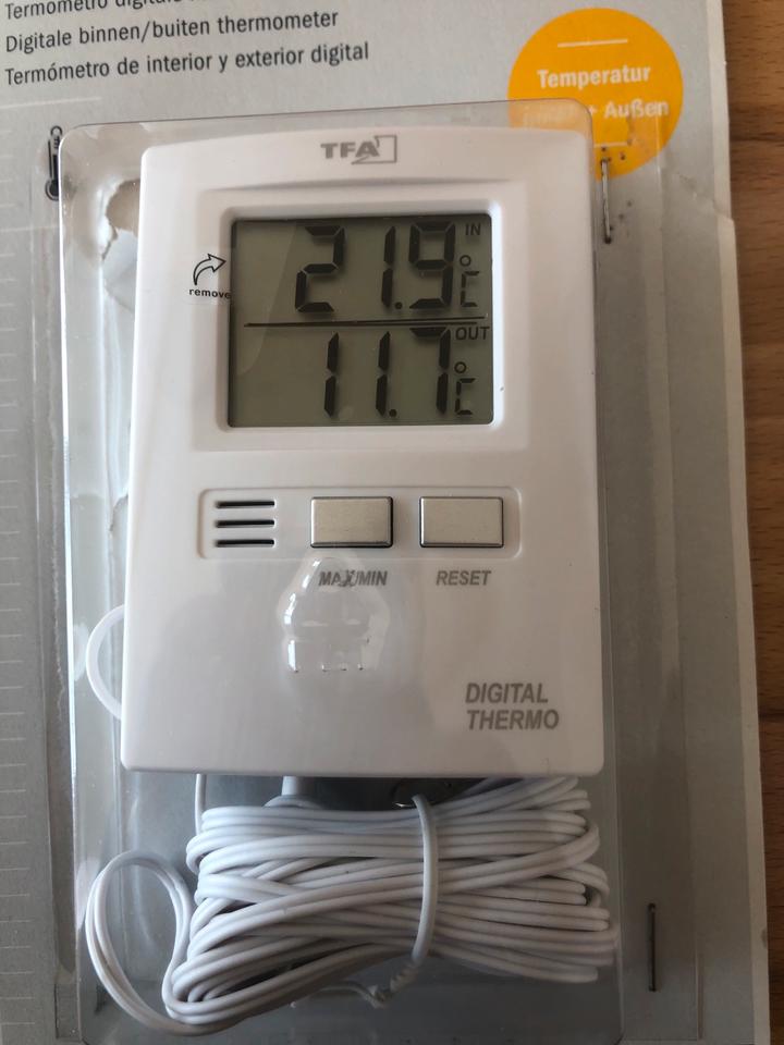 TFA Dostmann Digitales Innen Aussen Thermometer Balkon Terrasse in Ennepetal