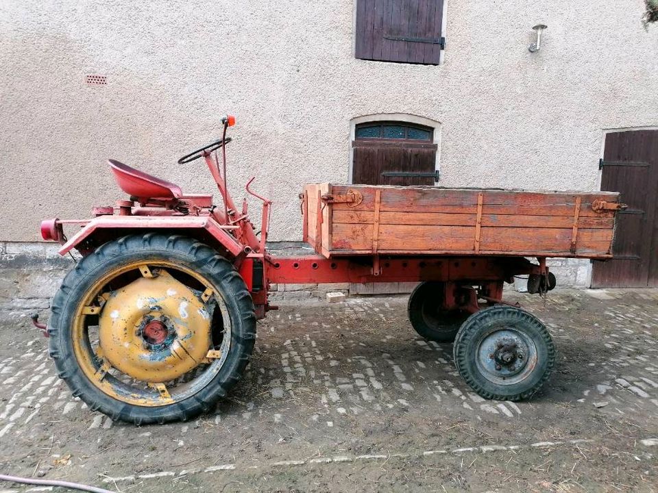 Traktor Geräteträger Gt124 Rs09 mit Pritsche und Heckhydraulik in Freyburg (Unstrut)