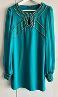 MINIKLEID Kleid Longshirt Boho smaragd 36 38 SM Metall Berlin - Köpenick Vorschau