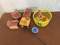 Retro Puppenhaus/ Puppenstube Möbel/ Kinderzimmer mit Puppe, 60er Baden-Württemberg - Sersheim Vorschau