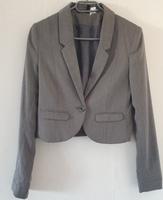 H&M - Schöner Kurzer Blazer Jacke - grau - Gr. 36 Hessen - Langenselbold Vorschau
