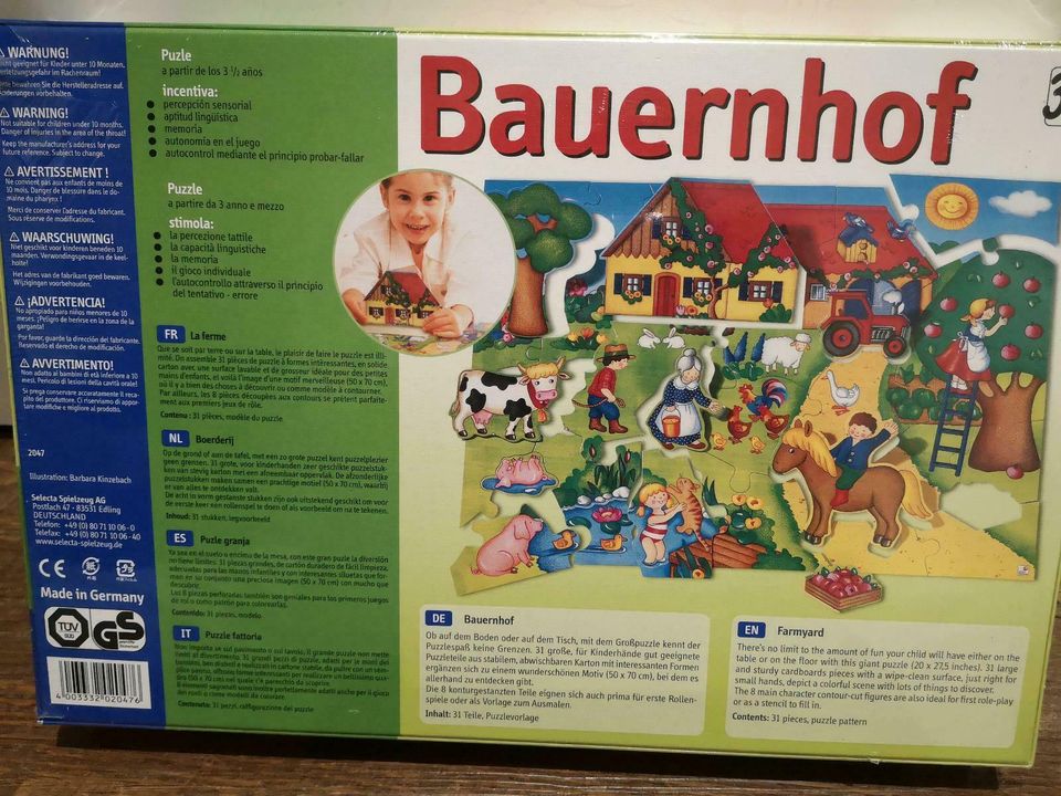 OVP "Bauernhof"-Puzzle von Selecta für die Kleinen ab 3,5 Jahren in Echzell 