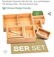 Praknu Schubladen Organizer Box 8er Set Bambus Leipzig - Altlindenau Vorschau