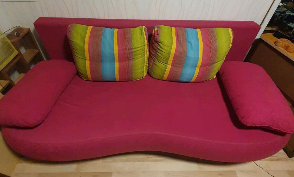 Sofa Schlaffunktion Schlafen Couch Pink in Altenkirchen