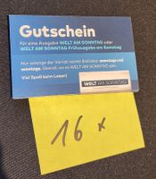16 Gutscheine für DIE WELT AM SONNTAG | Gültig bis 31.12.2024 Schleswig-Holstein - Boostedt Vorschau