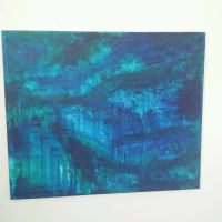 Gemälde Bild abstrakt Malerei Original blau grün Nordrhein-Westfalen - Moers Vorschau