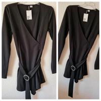H&M Jumpsuit Kleid Overall Einteiler Gr S 36 M 38 schwarz silber Baden-Württemberg - Oberkirch Vorschau