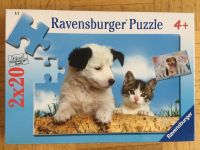 Ravensburger Puzzle 2x20 Hund Katze - wie NEU Bayern - Elchingen Vorschau