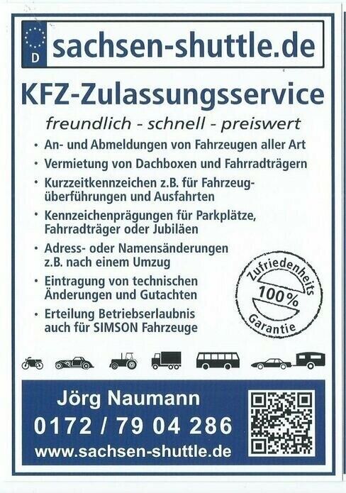 KFZ Zulassungsservice  für Oberspreewald Lausitz !!! in Kroppen