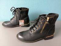 Claudia Ghizzani Schnürstiefelette ❤ schwarz, gold, Gr. 38 ❤ NEU Bayern - Bernhardswald Vorschau