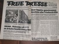 "Freie Presse" DDR-Zeitung vom 06. November 1987 Sachsen - Chemnitz Vorschau