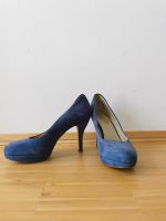 High heels / Pumps / hohe Schuhe in blauem Wildleder Aachen - Aachen-Mitte Vorschau