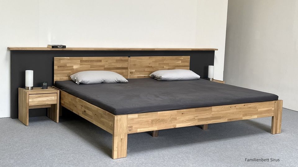 ✨Neu Familienbett Sirus von 250x200cm Breite/massiv Wildeiche✨ in Lorup