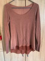Tredy Shirt Pullover mit Blusenoptik S Orange Terracotta Bayern - Karlstadt Vorschau