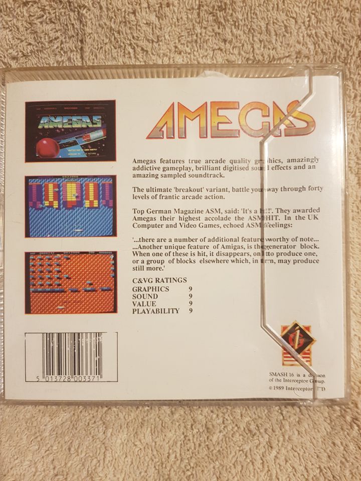 AMEGAS Spiel für Amiga 1989 in Gelsenkirchen