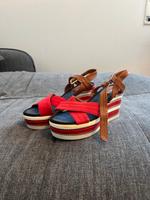 Jumex Sandalen Sandaletten Absatzschuhe Sommerschuhe Bunt Gr 37 Nordrhein-Westfalen - Sankt Augustin Vorschau