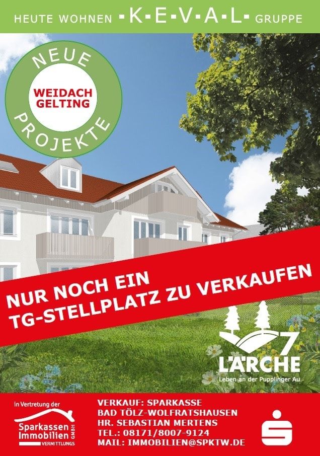 Neubau Tiefgaragenstellplatz! in Wolfratshausen