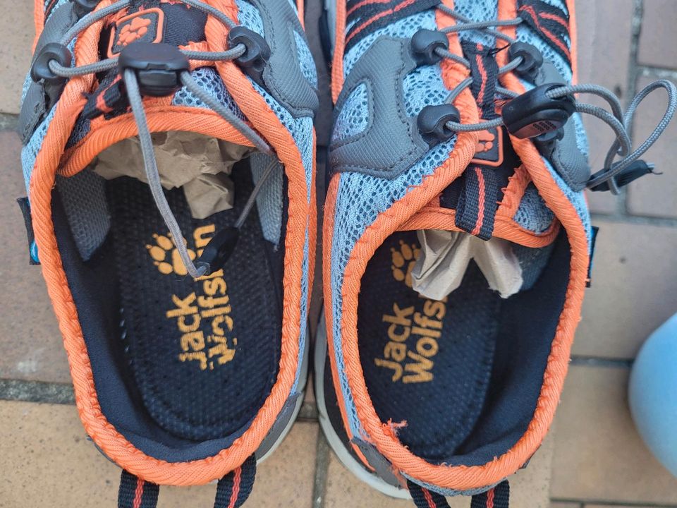 Jack Wolfskin Schuhe Größe 40 blau Orange Outdoor Wandern Trekkin in Fulda