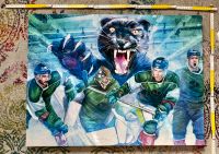 AEV Ultras Eishockeybild 80X60cm Baden-Württemberg - Illingen Vorschau