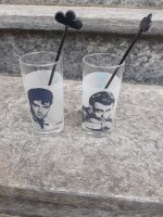 2 nostalgische Trinkgläser James Dean / Elvis - zu verkaufen Hessen - Rodgau Vorschau