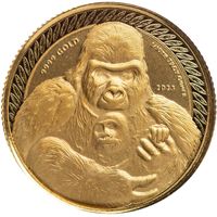 Goldmünze Kongo Gorilla 2023 1/10 oz 999.9 Gold Niedersachsen - Fürstenau Vorschau