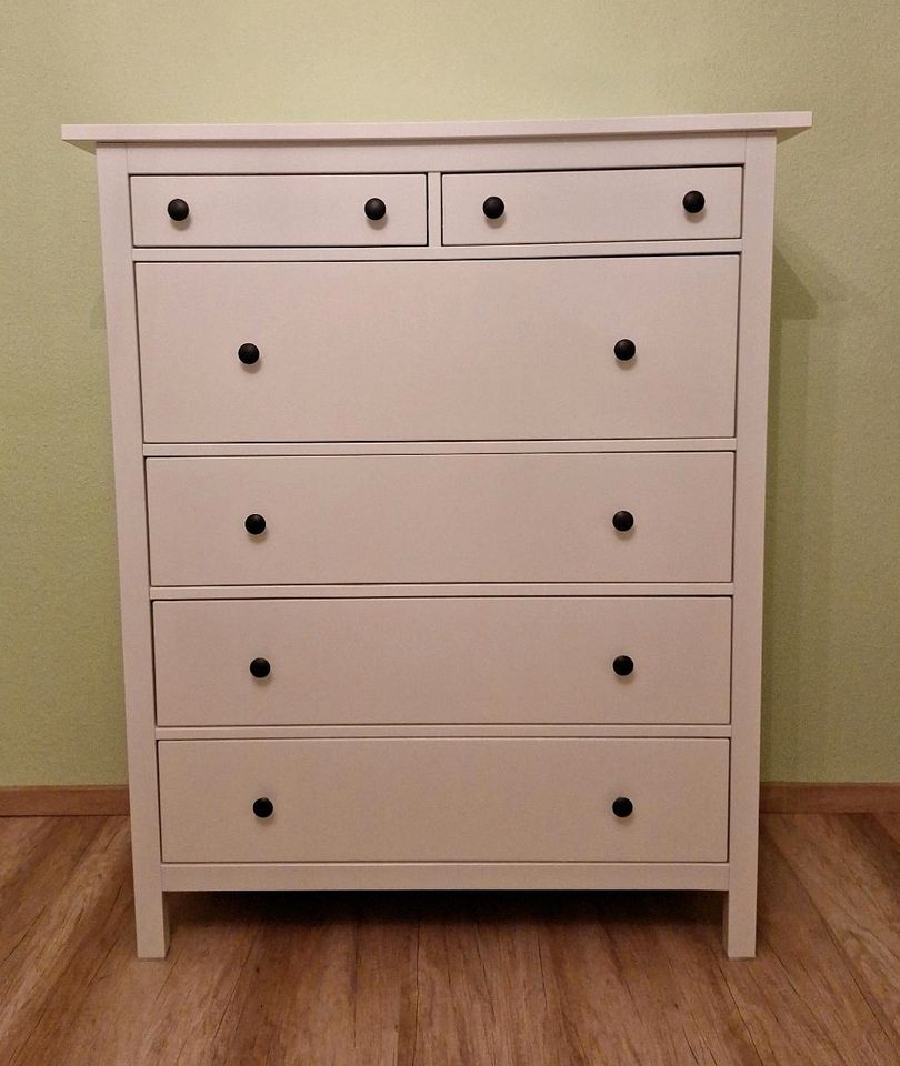 Neuwertig! Ikea Hemnes Kommode weiß 6 Schubladen in Troisdorf