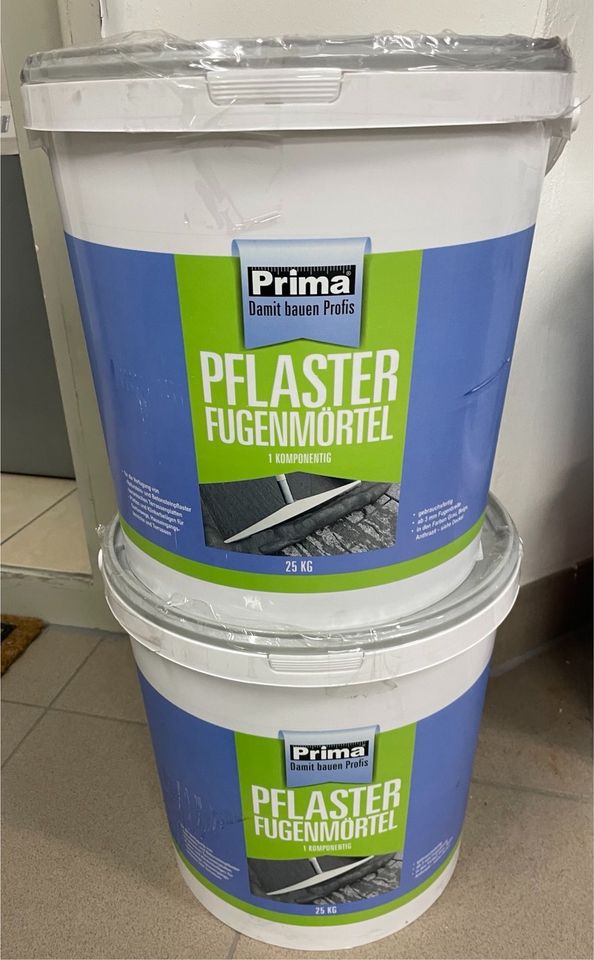 Pflasterfugenmörtel, PRIMA, grau, 2 x 25kg Eimer in Niederfell