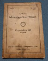 Ersatzteilliste 136 Mercedes Benz Ausgabe A Brandenburg - Märkische Heide Vorschau