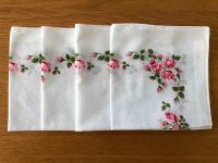 4 Stofftaschentücher Ziertaschentücher Rosenmotiv Vintage Hessen - Fulda Vorschau